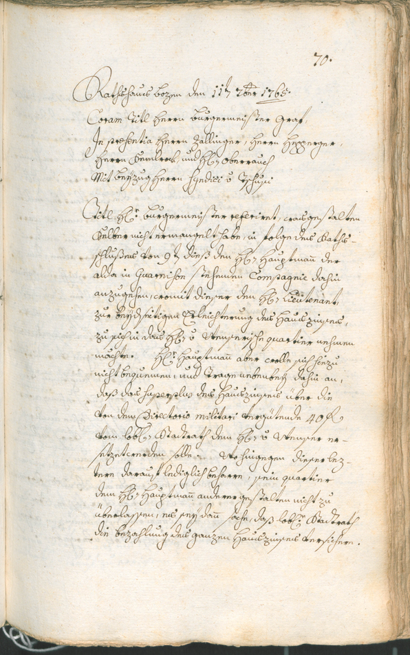 Stadtarchiv Bozen - BOhisto Ratsprotokoll 1765/68 