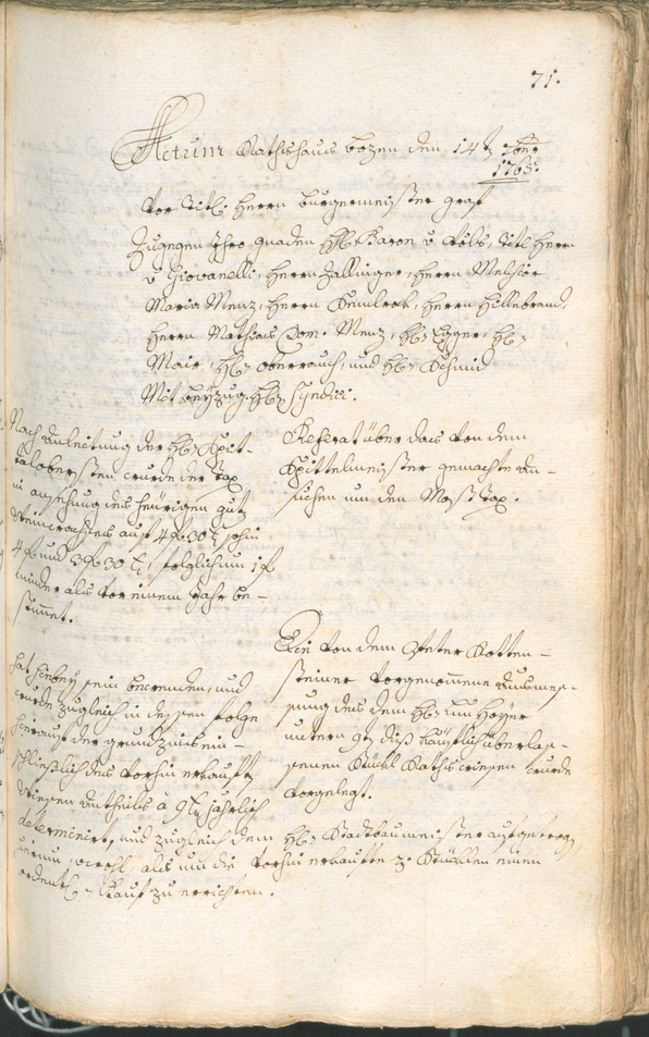 Archivio Storico della Città di Bolzano - BOhisto protocollo consiliare 1765/68 