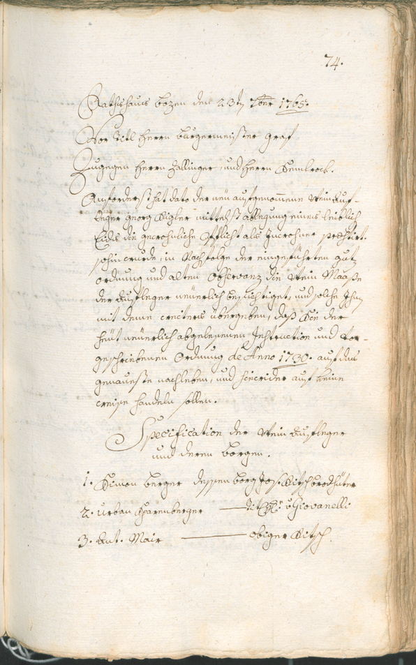 Civic Archives of Bozen-Bolzano - BOhisto Ratsprotokoll 1765/68 