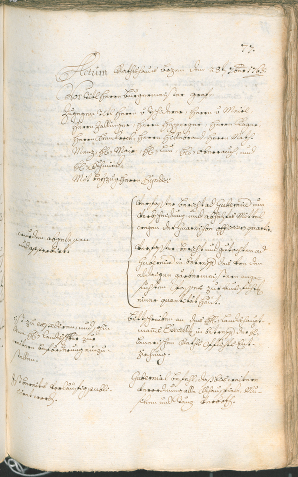 Archivio Storico della Città di Bolzano - BOhisto protocollo consiliare 1765/68 