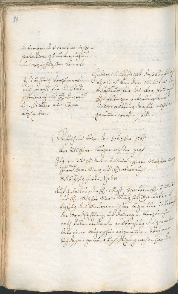 Stadtarchiv Bozen - BOhisto Ratsprotokoll 1765/68 