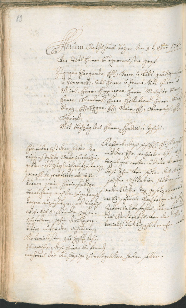 Civic Archives of Bozen-Bolzano - BOhisto Ratsprotokoll 1765/68 