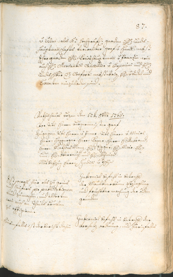 Archivio Storico della Città di Bolzano - BOhisto protocollo consiliare 1765/68 