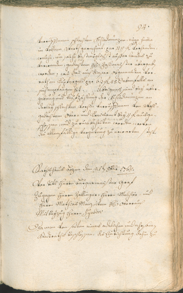 Archivio Storico della Città di Bolzano - BOhisto protocollo consiliare 1765/68 