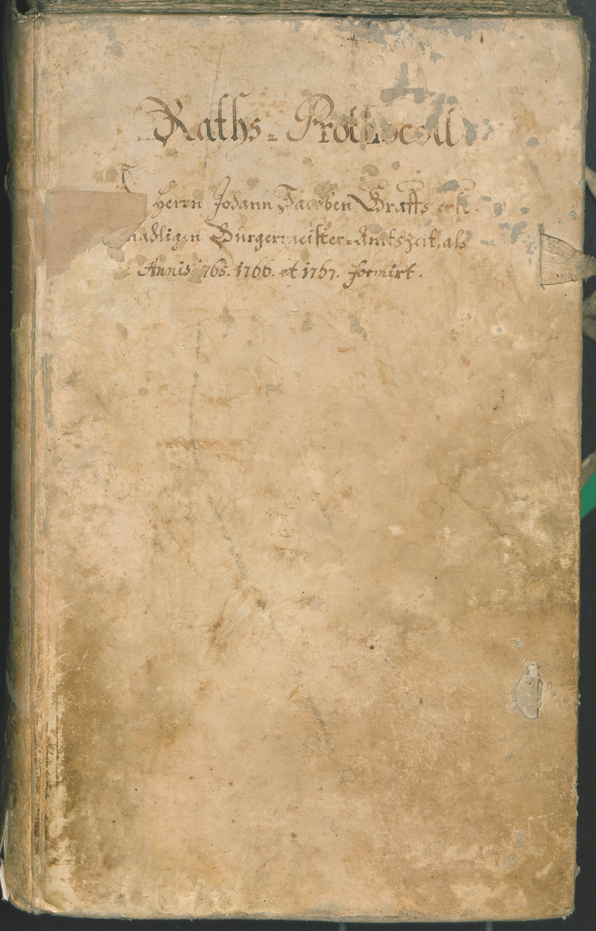 Archivio Storico della Città di Bolzano - BOhisto protocollo consiliare 1765/68 