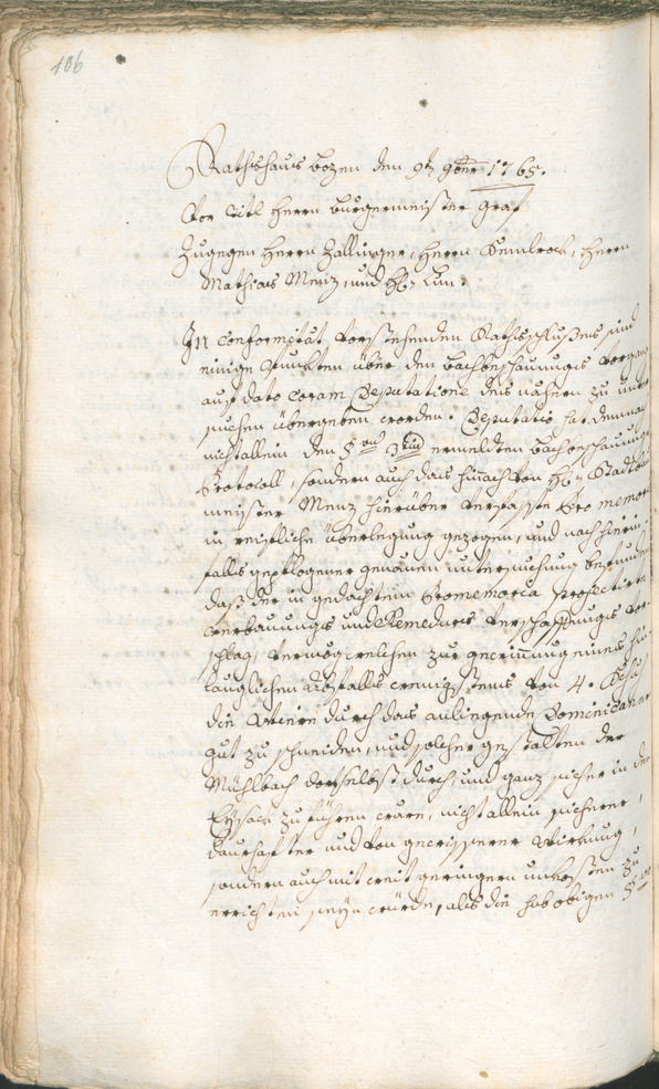 Archivio Storico della Città di Bolzano - BOhisto protocollo consiliare 1765/68 