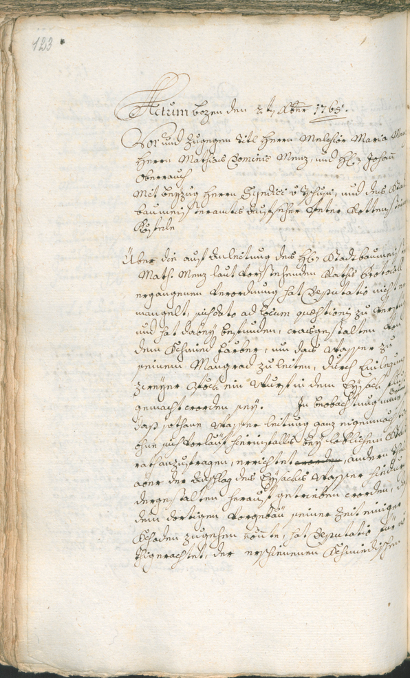 Archivio Storico della Città di Bolzano - BOhisto protocollo consiliare 1765/68 