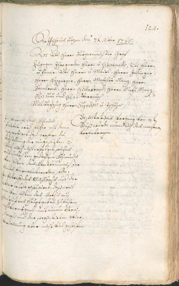 Civic Archives of Bozen-Bolzano - BOhisto Ratsprotokoll 1765/68 