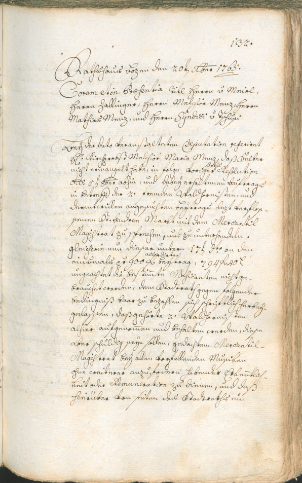 Archivio Storico della Città di Bolzano - BOhisto protocollo consiliare 1765/68 