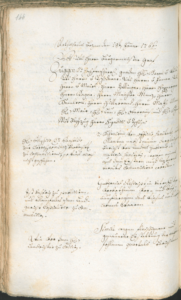 Archivio Storico della Città di Bolzano - BOhisto protocollo consiliare 1765/68 