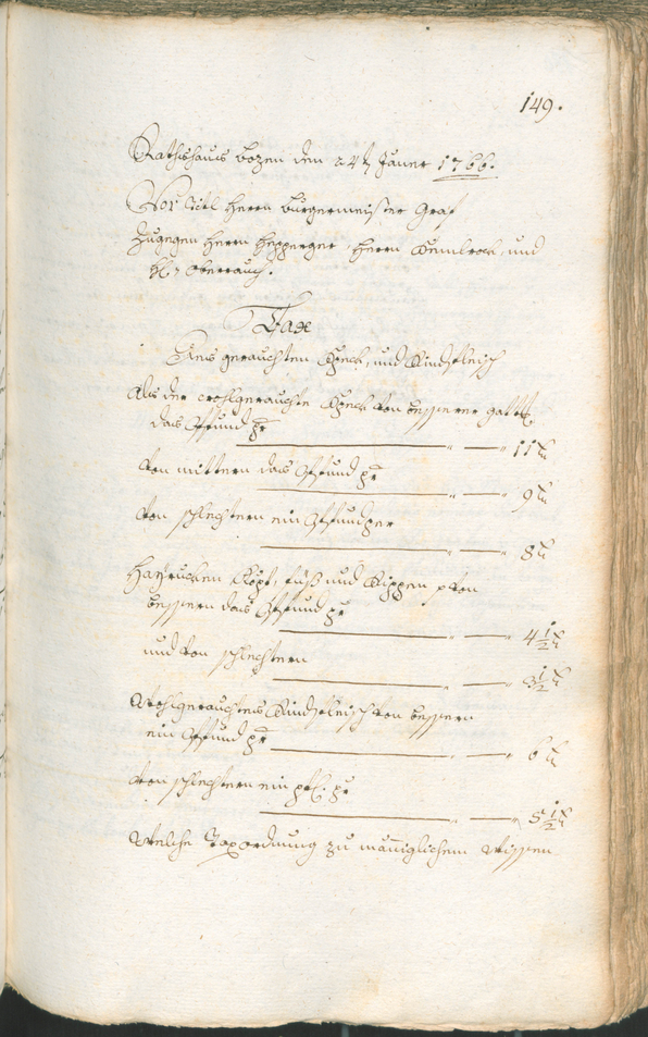 Stadtarchiv Bozen - BOhisto Ratsprotokoll 1765/68 