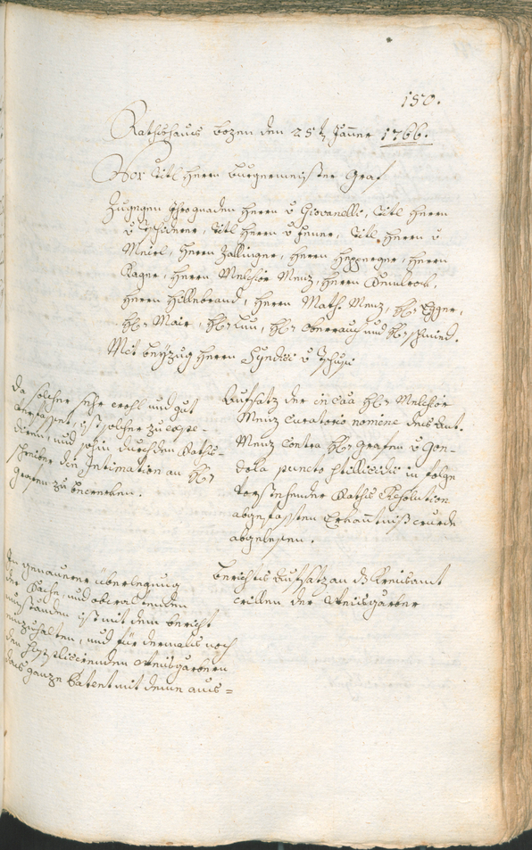 Archivio Storico della Città di Bolzano - BOhisto protocollo consiliare 1765/68 