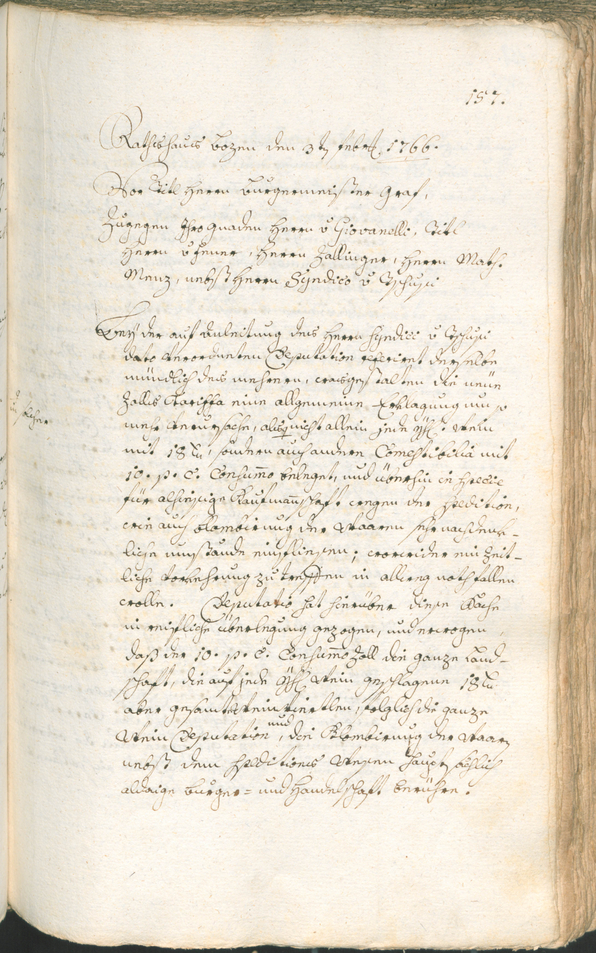 Archivio Storico della Città di Bolzano - BOhisto protocollo consiliare 1765/68 