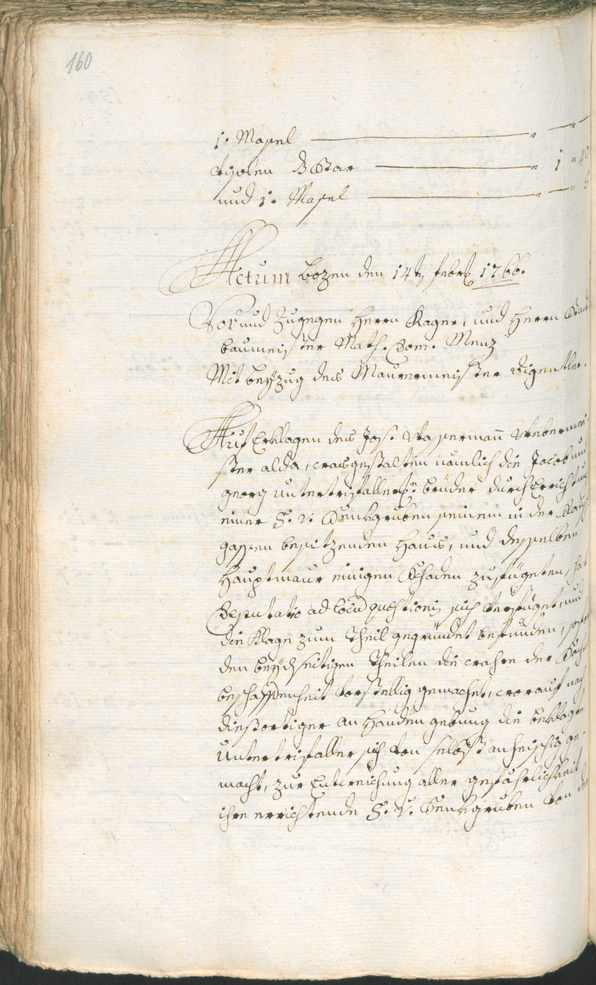 Archivio Storico della Città di Bolzano - BOhisto protocollo consiliare 1765/68 