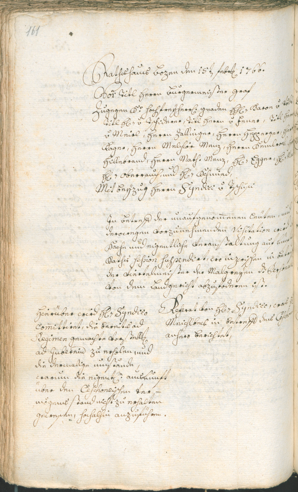 Archivio Storico della Città di Bolzano - BOhisto protocollo consiliare 1765/68 