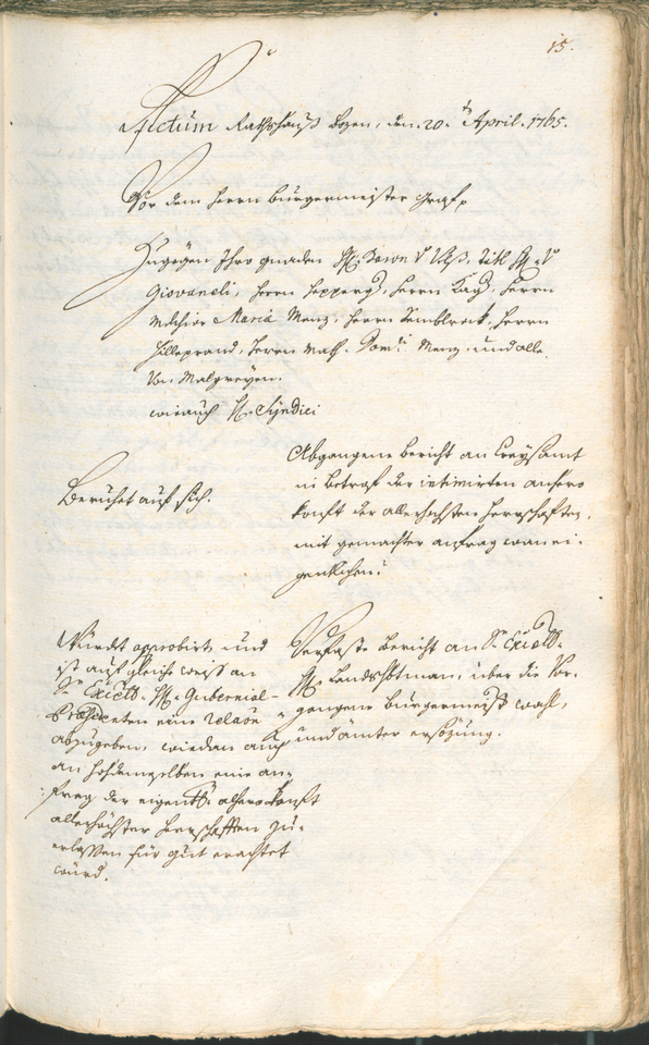 Civic Archives of Bozen-Bolzano - BOhisto Ratsprotokoll 1765/68 