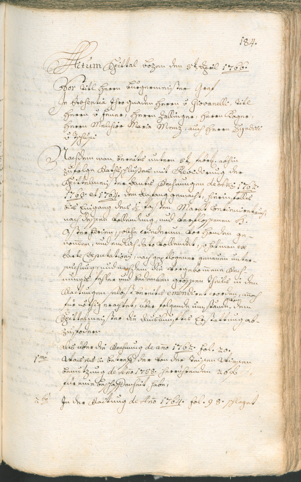 Archivio Storico della Città di Bolzano - BOhisto protocollo consiliare 1765/68 