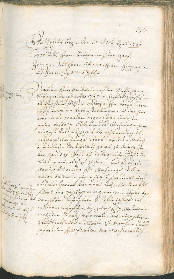 Archivio Storico della Città di Bolzano - BOhisto protocollo consiliare 1765/68 