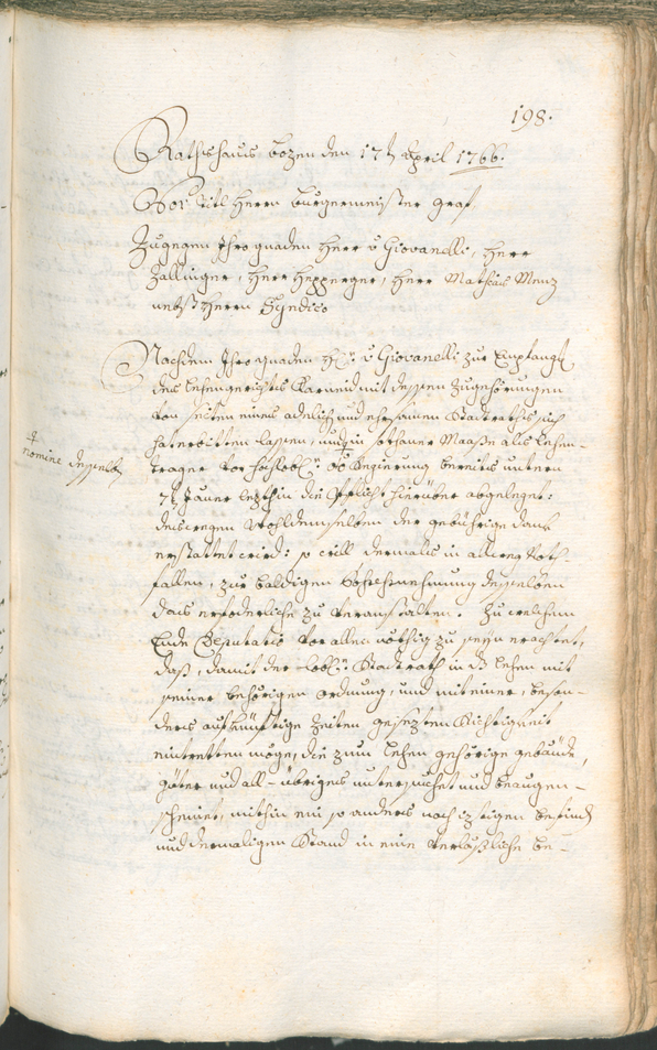 Archivio Storico della Città di Bolzano - BOhisto protocollo consiliare 1765/68 