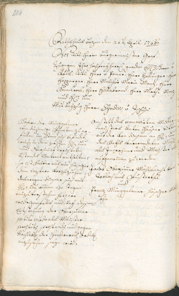 Civic Archives of Bozen-Bolzano - BOhisto Ratsprotokoll 1765/68 