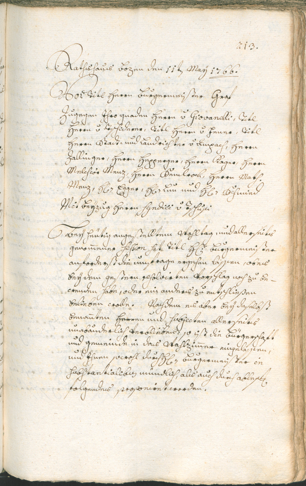 Archivio Storico della Città di Bolzano - BOhisto protocollo consiliare 1765/68 