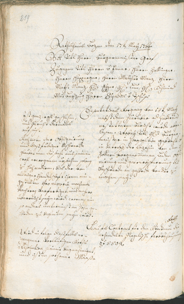 Archivio Storico della Città di Bolzano - BOhisto protocollo consiliare 1765/68 