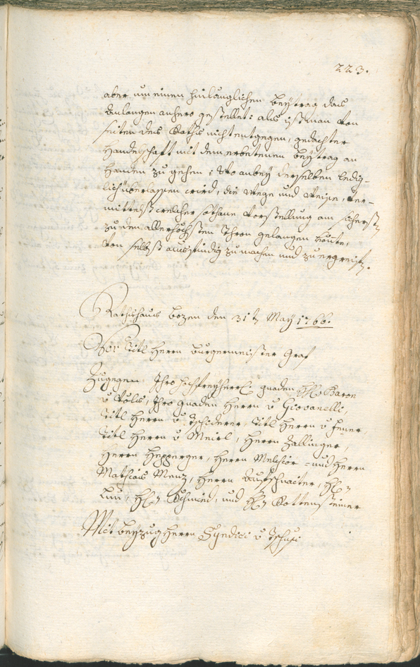 Civic Archives of Bozen-Bolzano - BOhisto Ratsprotokoll 1765/68 