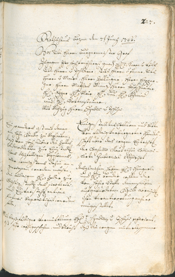 Archivio Storico della Città di Bolzano - BOhisto protocollo consiliare 1765/68 