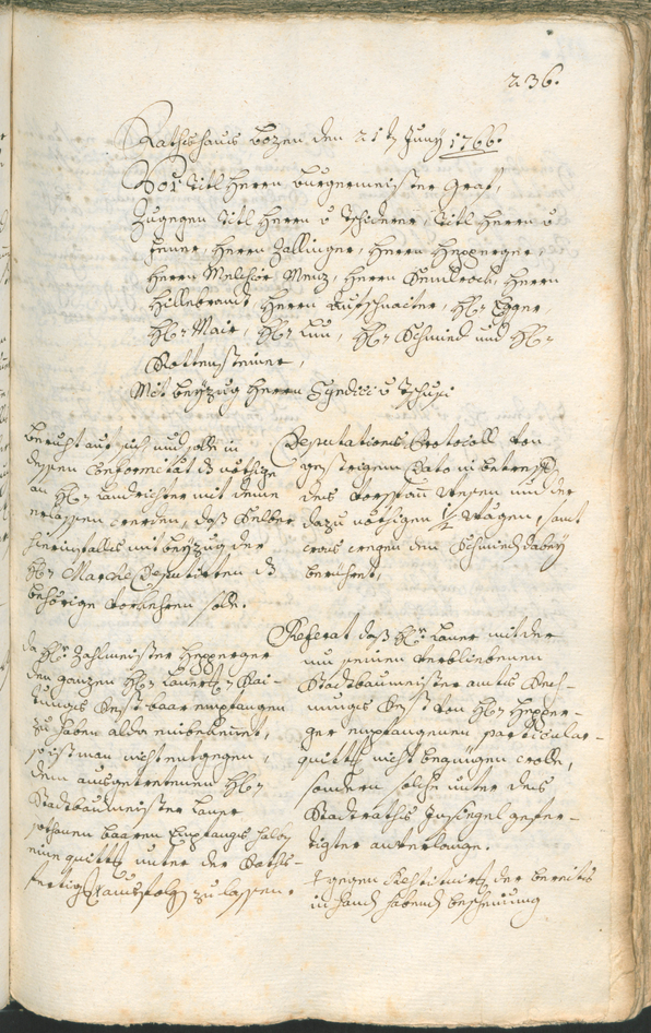 Archivio Storico della Città di Bolzano - BOhisto protocollo consiliare 1765/68 