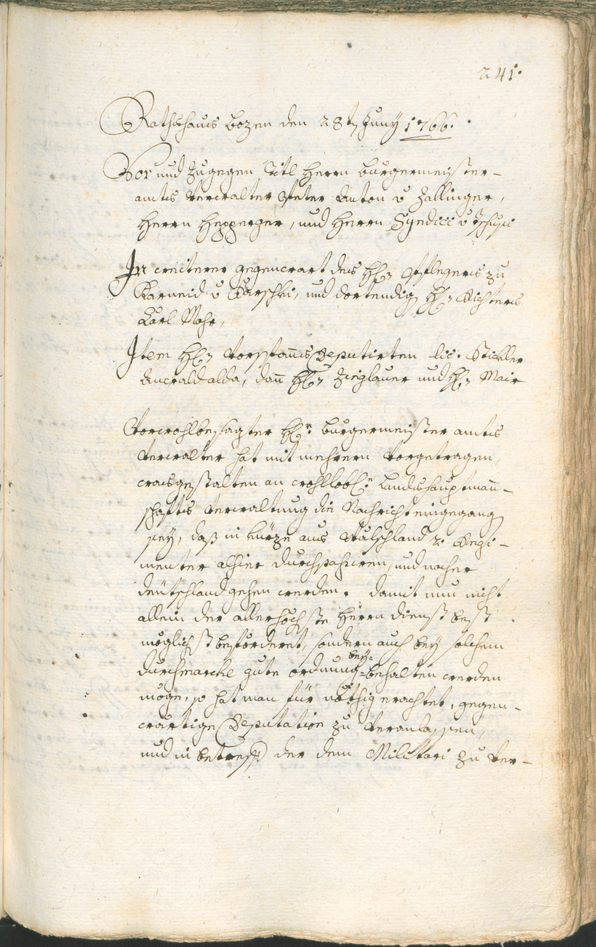 Civic Archives of Bozen-Bolzano - BOhisto Ratsprotokoll 1765/68 