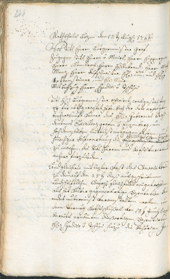 Civic Archives of Bozen-Bolzano - BOhisto Ratsprotokoll 1765/68 