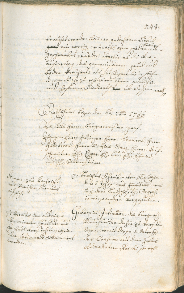 Civic Archives of Bozen-Bolzano - BOhisto Ratsprotokoll 1765/68 