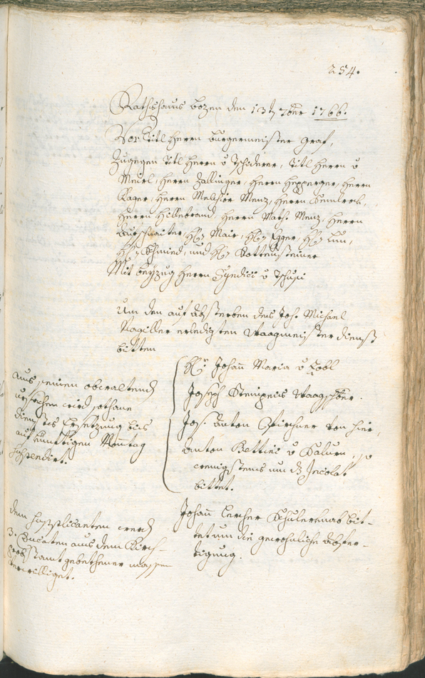 Archivio Storico della Città di Bolzano - BOhisto protocollo consiliare 1765/68 