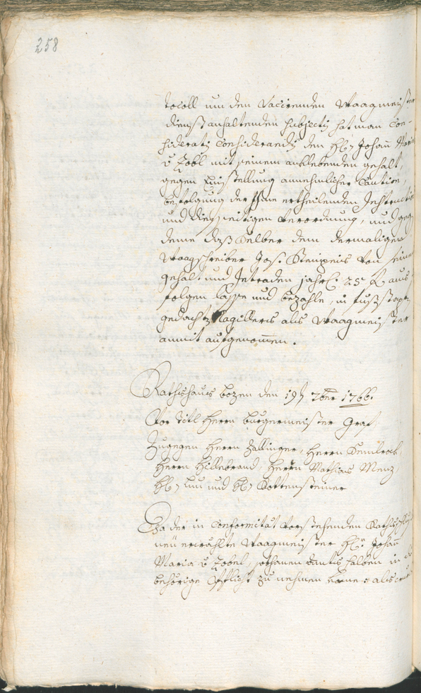 Archivio Storico della Città di Bolzano - BOhisto protocollo consiliare 1765/68 