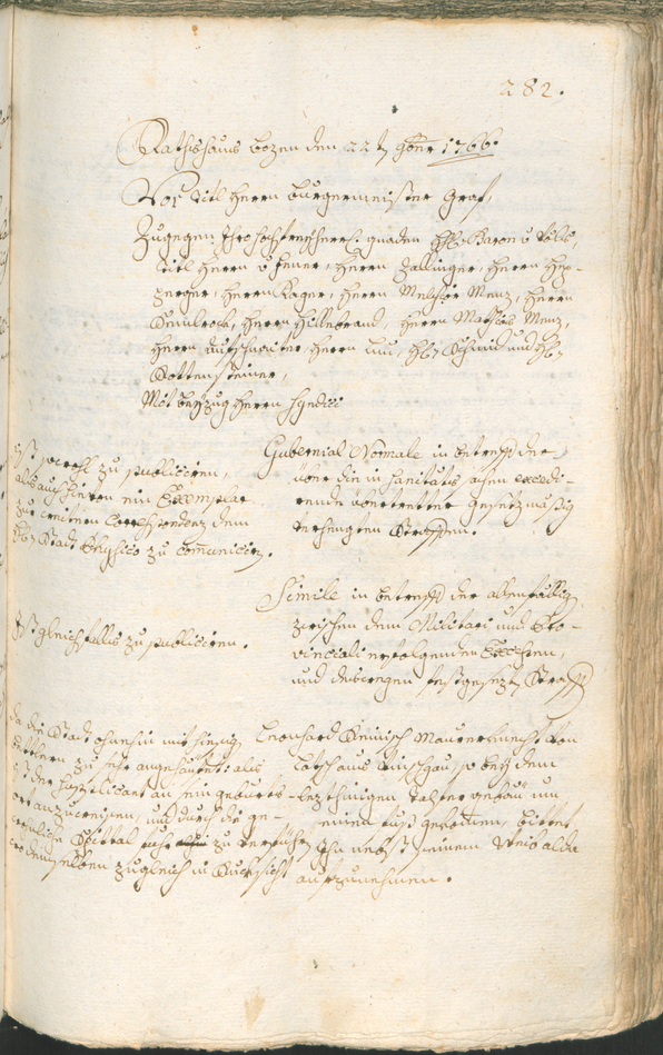 Stadtarchiv Bozen - BOhisto Ratsprotokoll 1765/68 