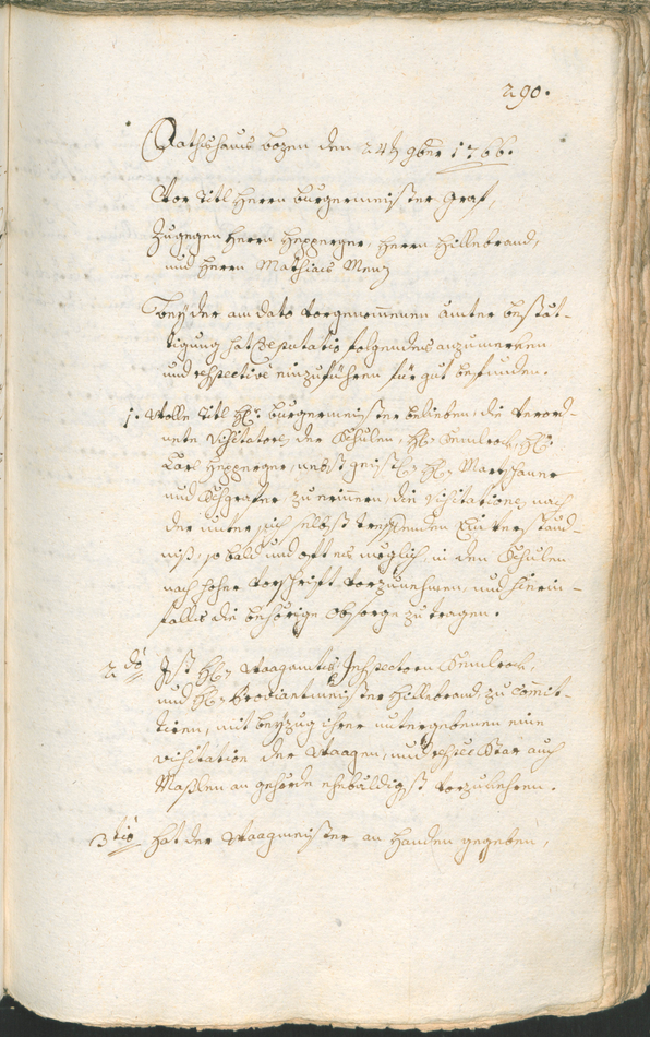 Stadtarchiv Bozen - BOhisto Ratsprotokoll 1765/68 