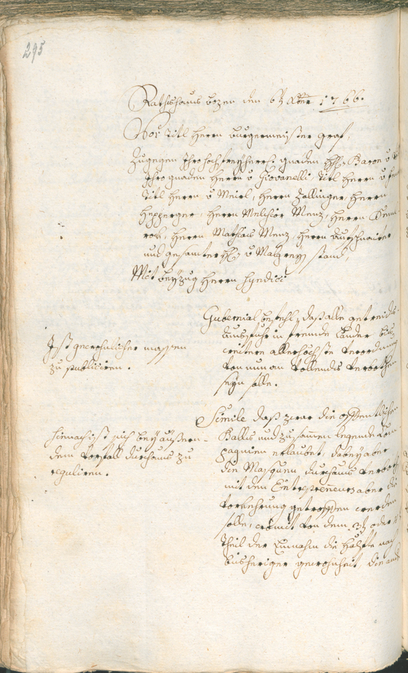 Civic Archives of Bozen-Bolzano - BOhisto Ratsprotokoll 1765/68 