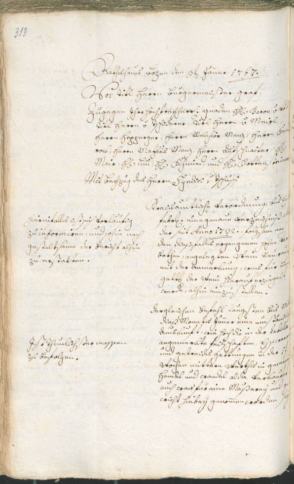 Archivio Storico della Città di Bolzano - BOhisto protocollo consiliare 1765/68 