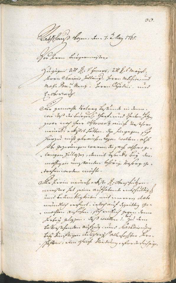 Archivio Storico della Città di Bolzano - BOhisto protocollo consiliare 1765/68 