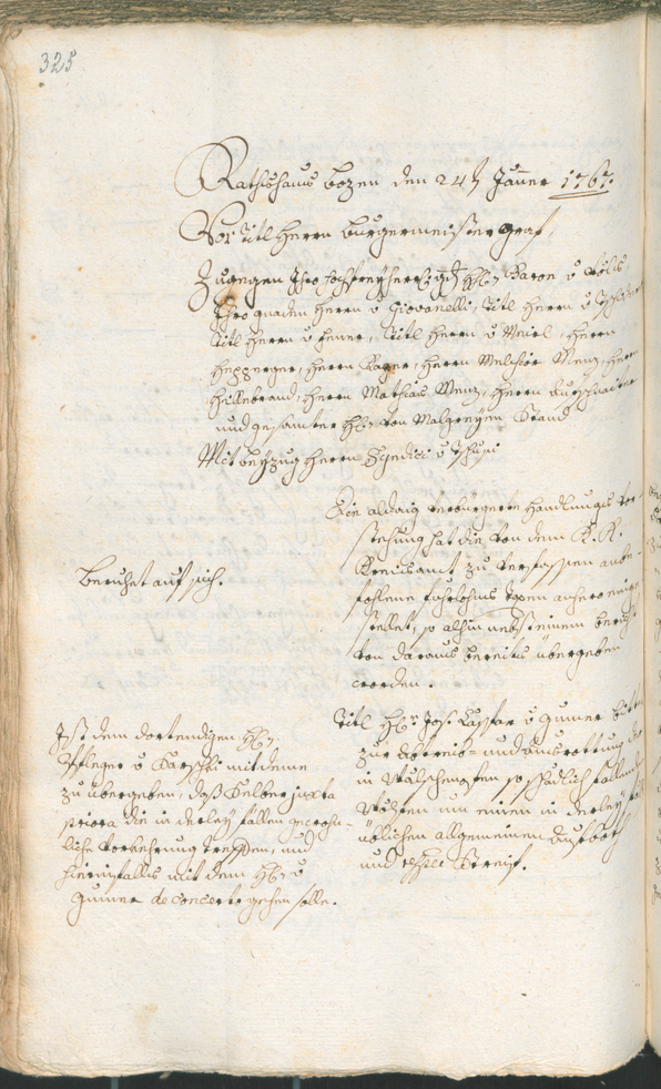 Civic Archives of Bozen-Bolzano - BOhisto Ratsprotokoll 1765/68 