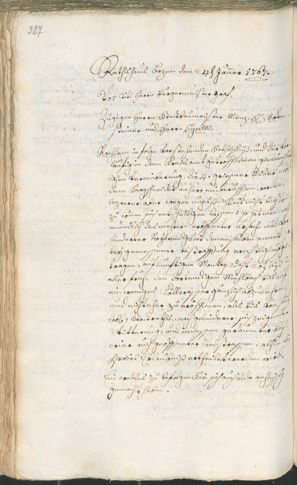 Archivio Storico della Città di Bolzano - BOhisto protocollo consiliare 1765/68 