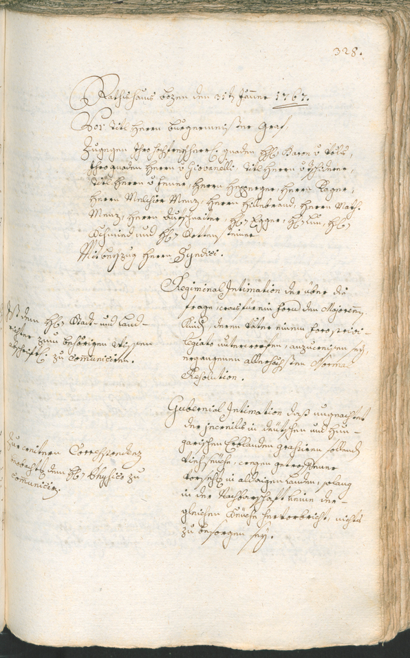 Civic Archives of Bozen-Bolzano - BOhisto Ratsprotokoll 1765/68 