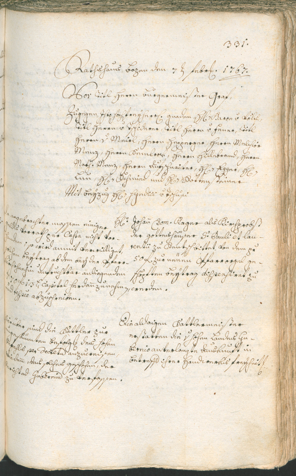 Civic Archives of Bozen-Bolzano - BOhisto Ratsprotokoll 1765/68 