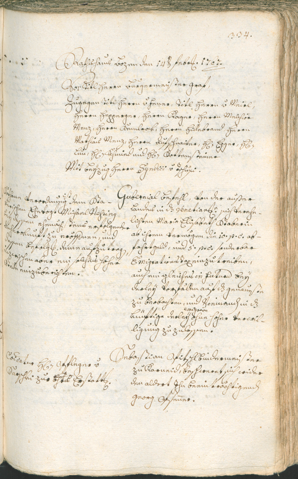 Stadtarchiv Bozen - BOhisto Ratsprotokoll 1765/68 