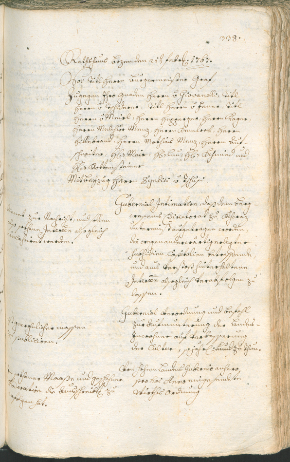 Archivio Storico della Città di Bolzano - BOhisto protocollo consiliare 1765/68 