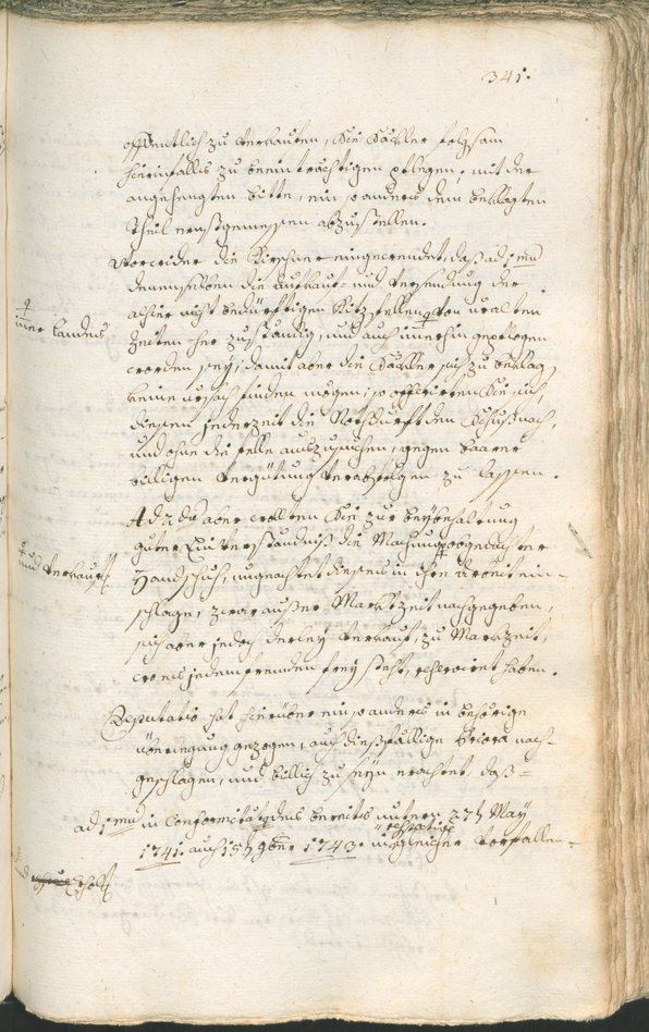 Stadtarchiv Bozen - BOhisto Ratsprotokoll 1765/68 