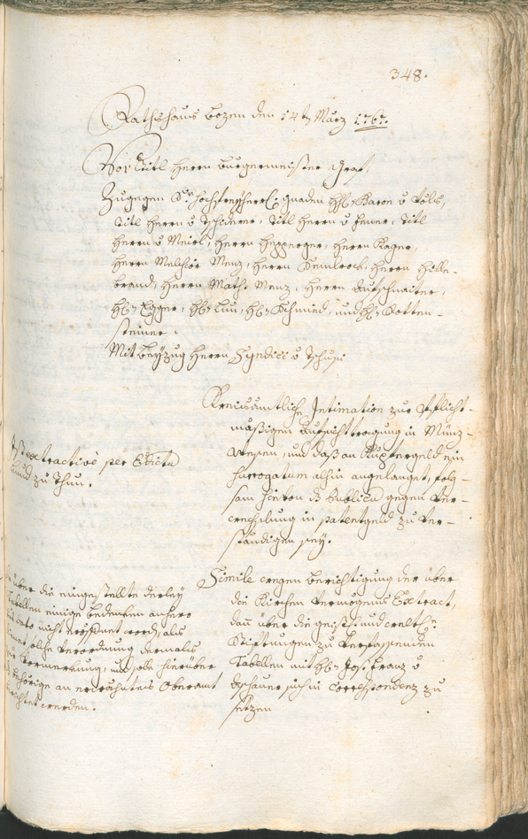 Civic Archives of Bozen-Bolzano - BOhisto Ratsprotokoll 1765/68 