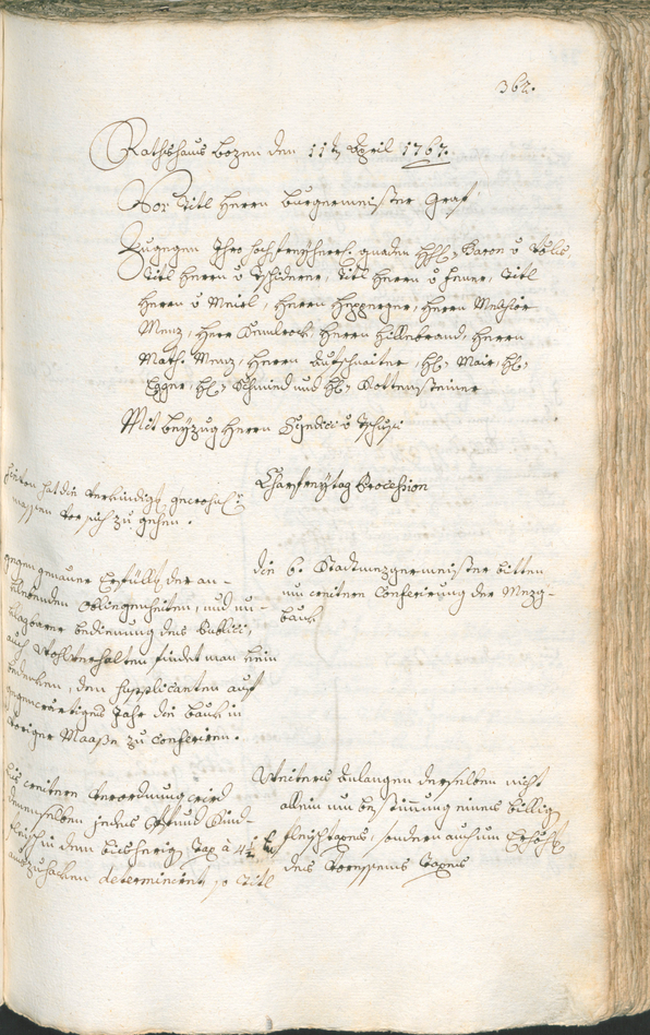 Civic Archives of Bozen-Bolzano - BOhisto Ratsprotokoll 1765/68 