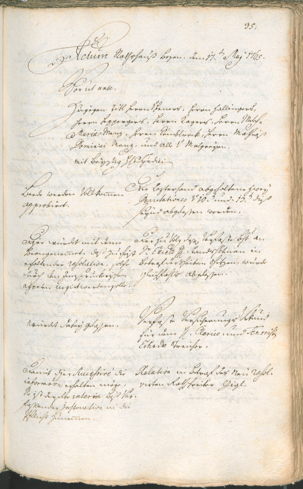 Civic Archives of Bozen-Bolzano - BOhisto Ratsprotokoll 1765/68 