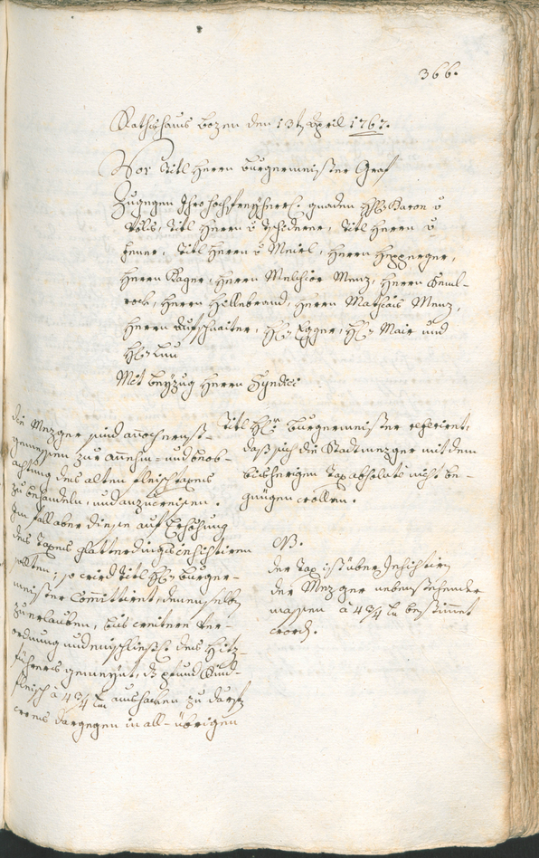 Civic Archives of Bozen-Bolzano - BOhisto Ratsprotokoll 1765/68 